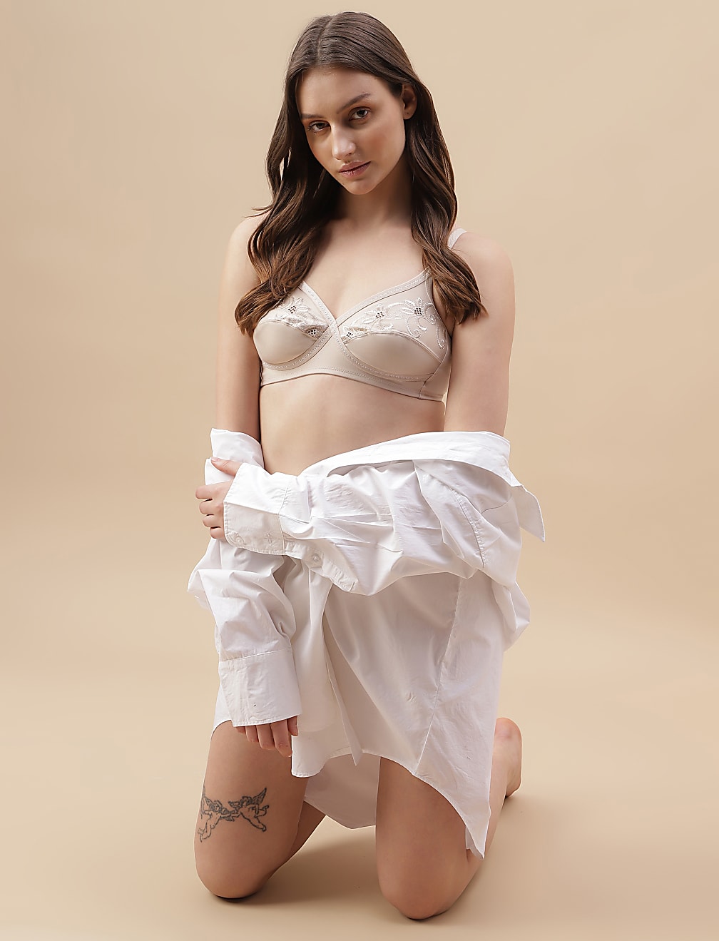 Wired Laced Floral Embroided Bra