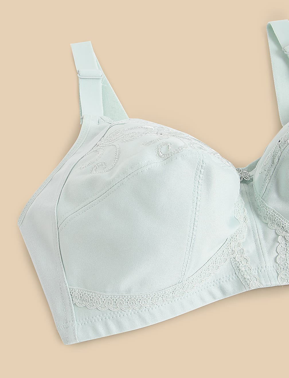 Total Support Embroidered Full Cup Bra