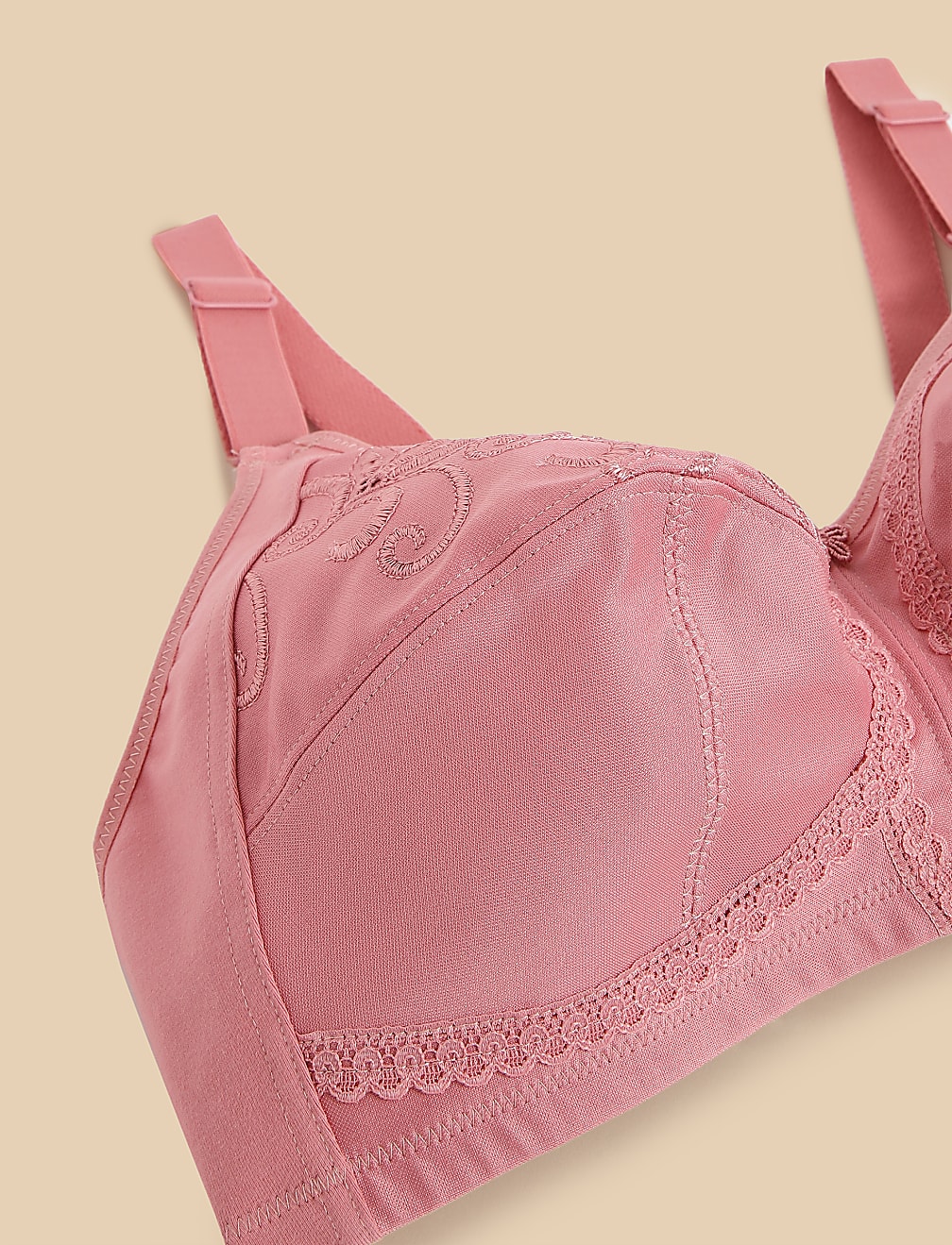 Total Support Embroidered Full Cup Bra