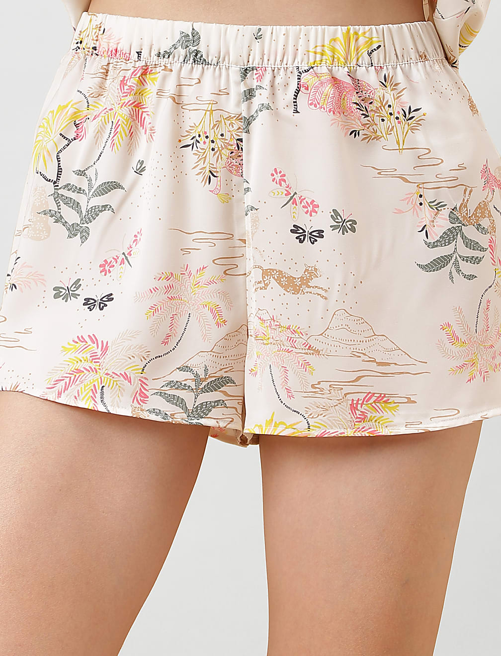 Tropical Print Night Suit Set