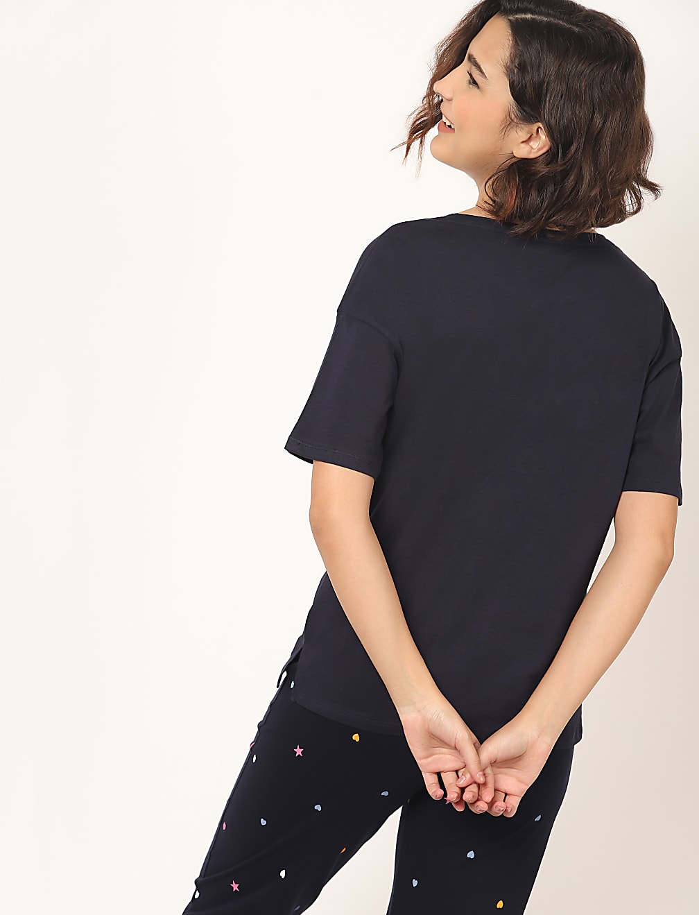 2 Pack Pure Cotton Round Neck Top Set