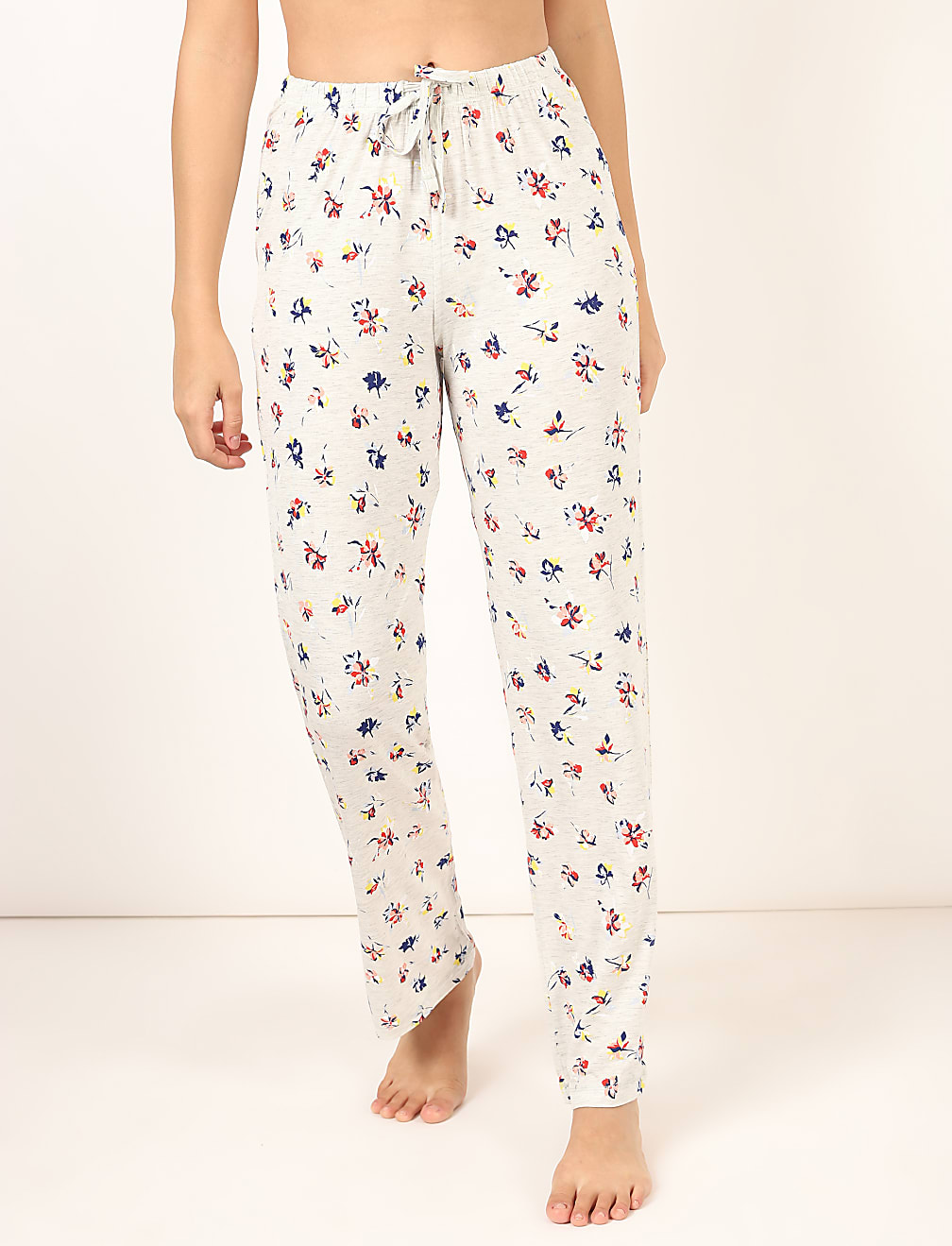 Viscose Mix Floral Regular Fit Trouser