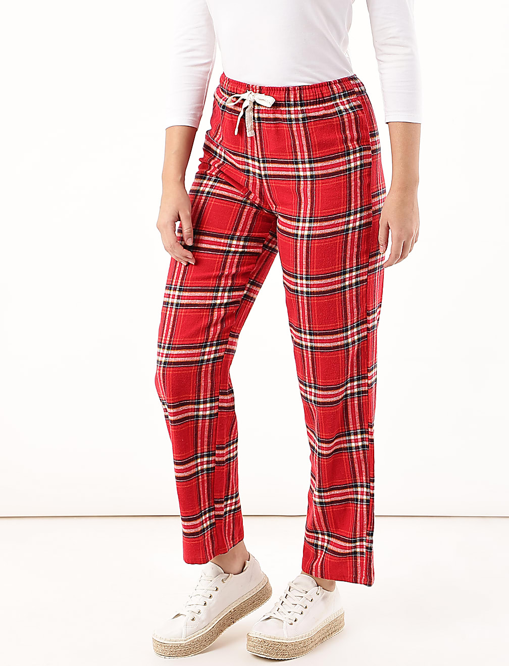Pure Cotton Checked Loose Pyjama