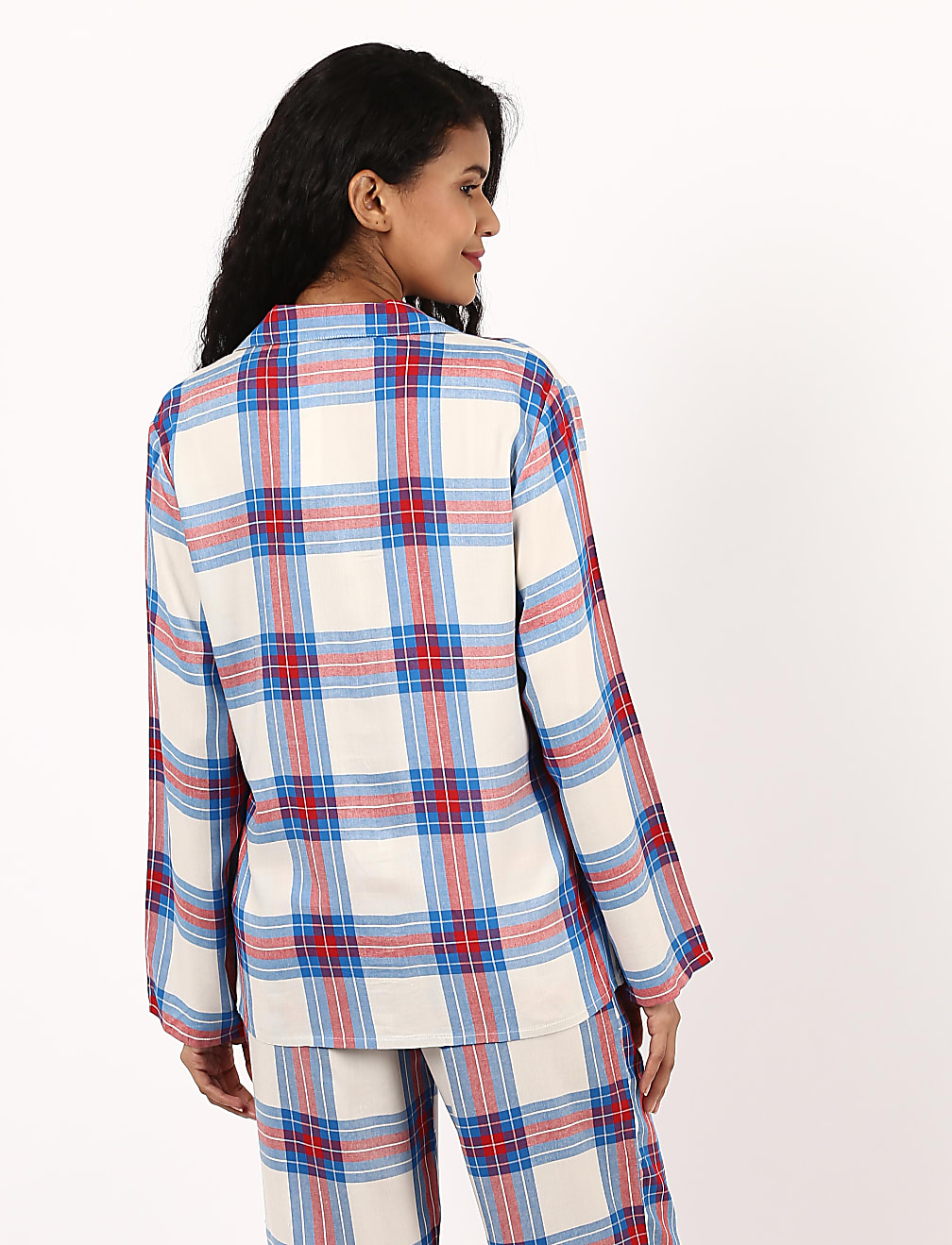 Check Woven Revere Pyjama Set