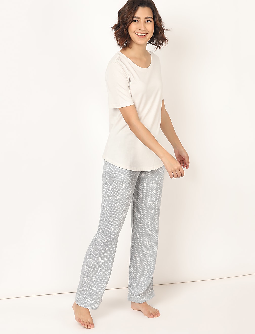 Pure Viscose Printed Regular Fit Pyjama