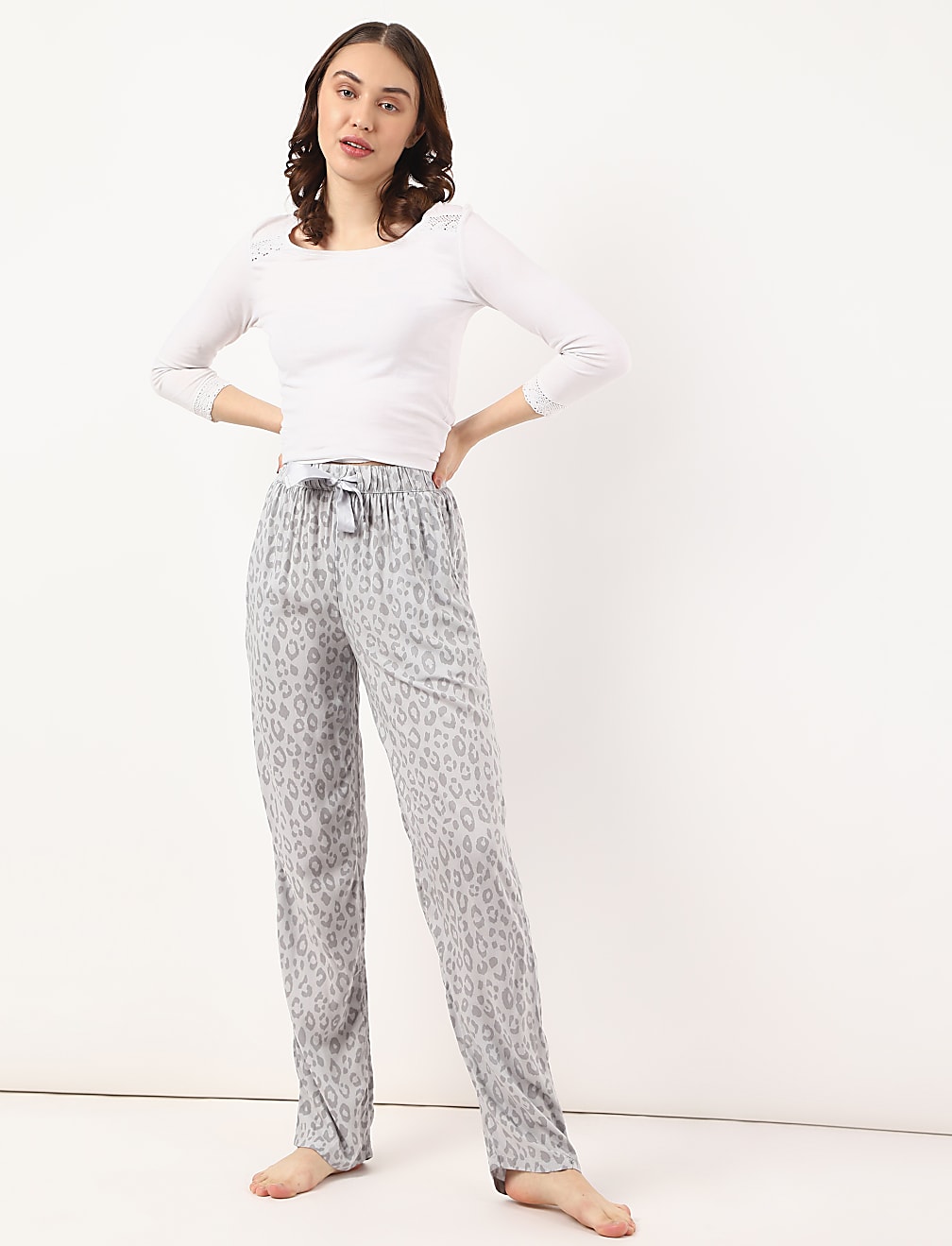 Pure Viscose Printed Regular Fit Pyjama