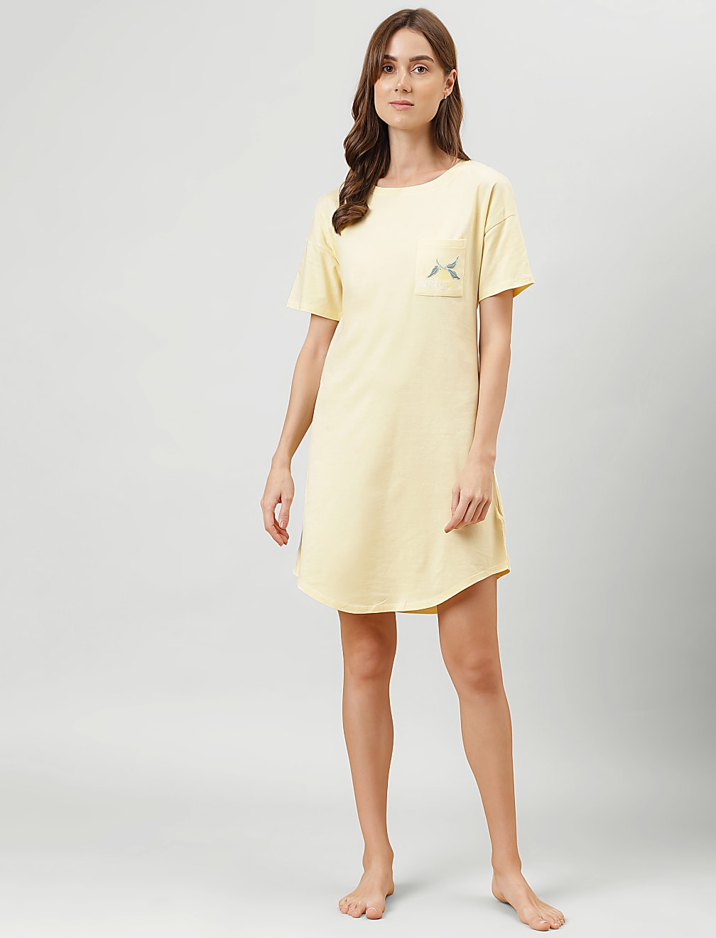 Pure Cotton Plain Nightdress