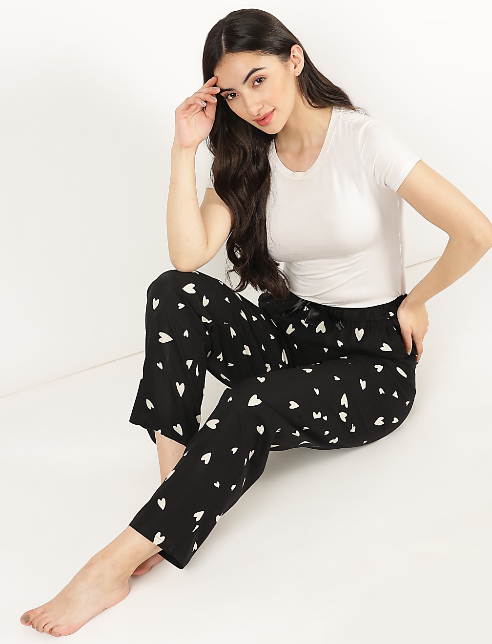 Pure Viscose Plain Regular Fit Pants
