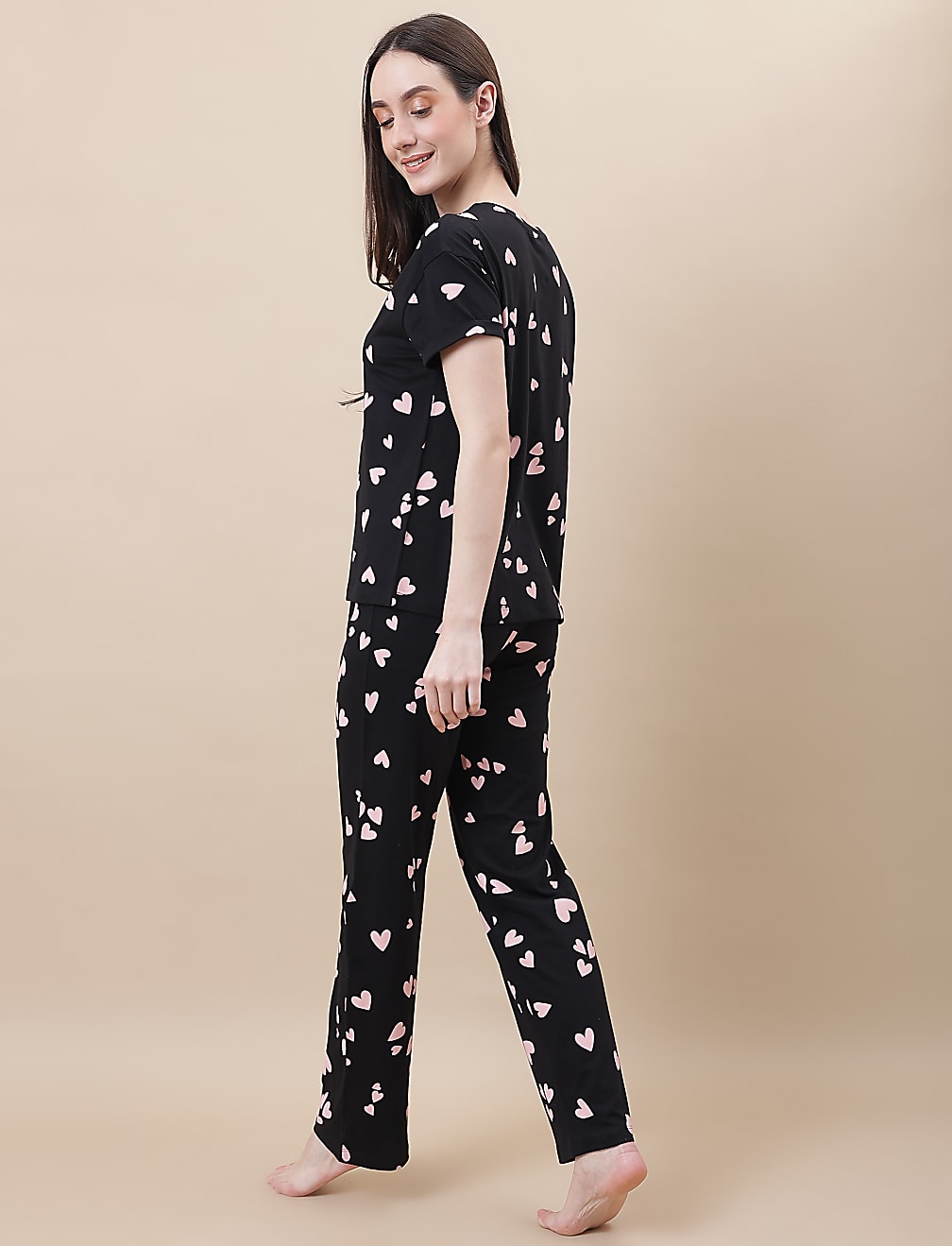 Pure Cotton Crew Neck Loungewear Set