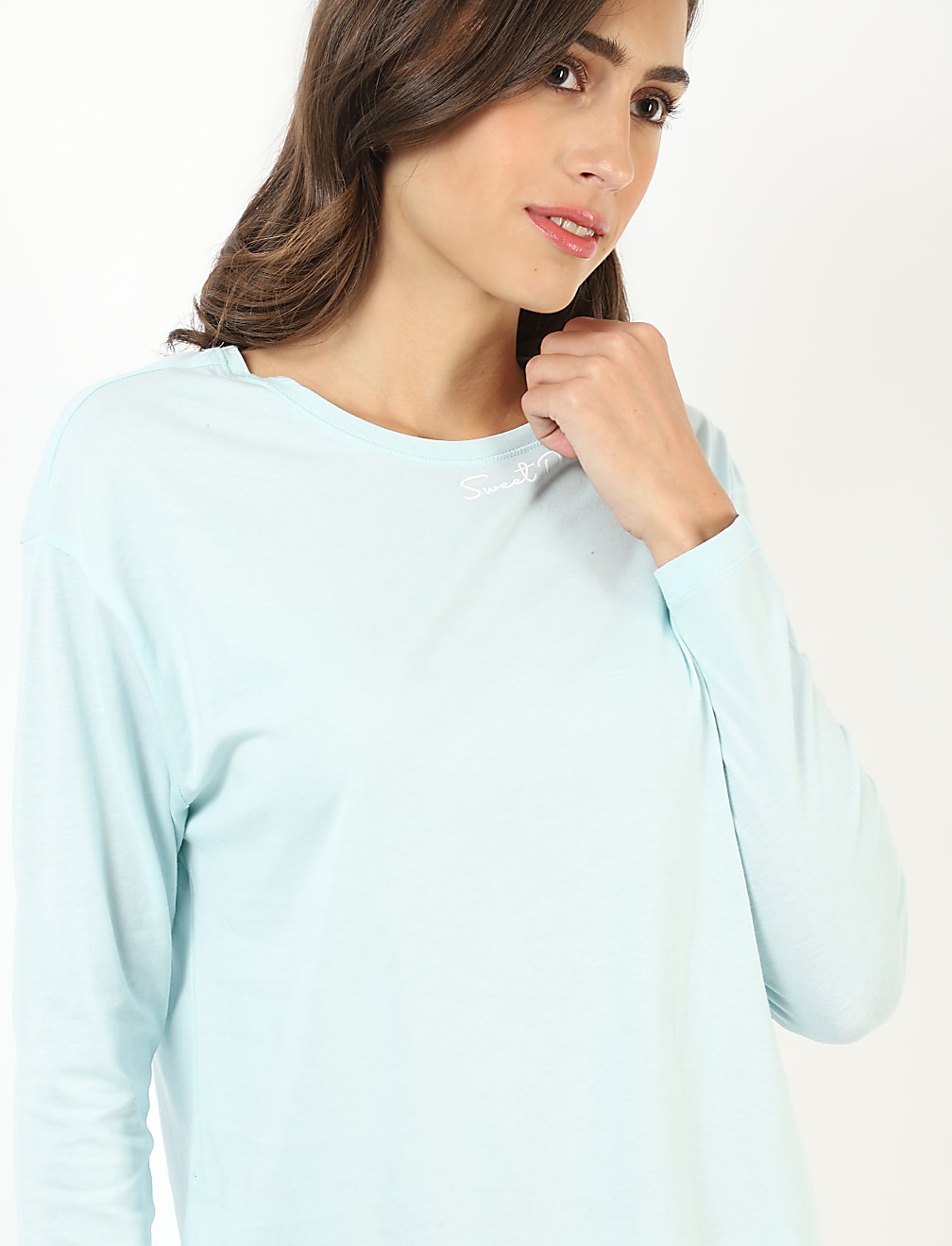 Pure Cotton Plain Regular Fit Pyjama Set