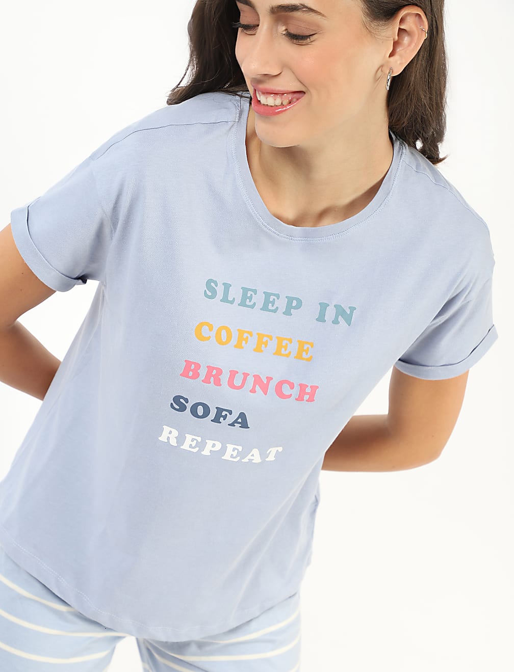 Pure Cotton Printed Regular Fit Pyjama Set