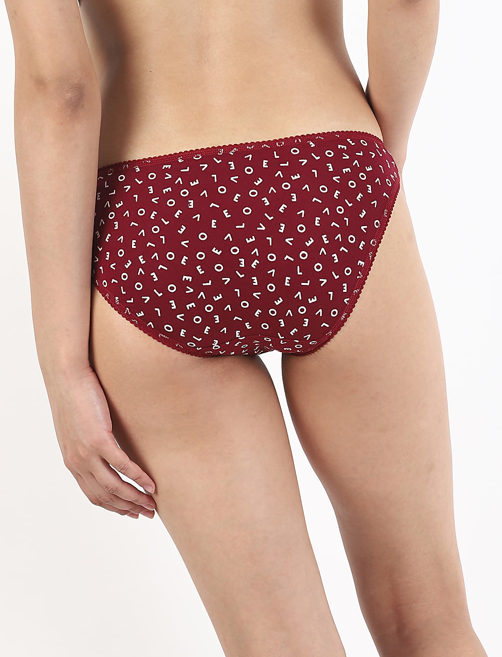 INT 3PK RED LOVE BIKINI