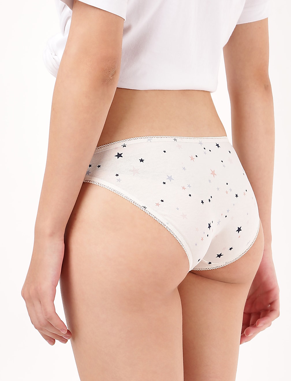 Pack of 3 Cotton Mix Skinny Fit Knickers