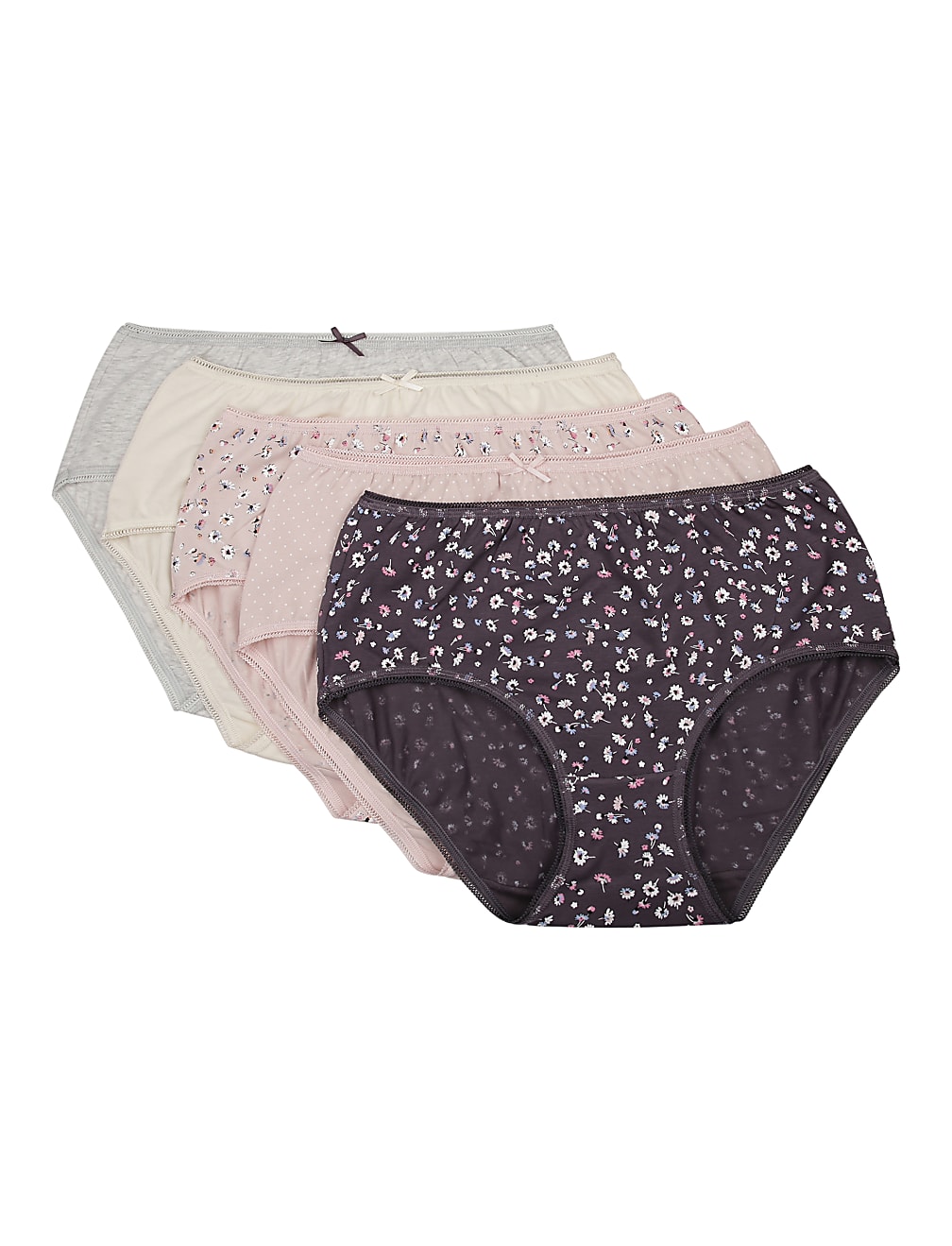 5 Pack Cotton Mix Knickers
