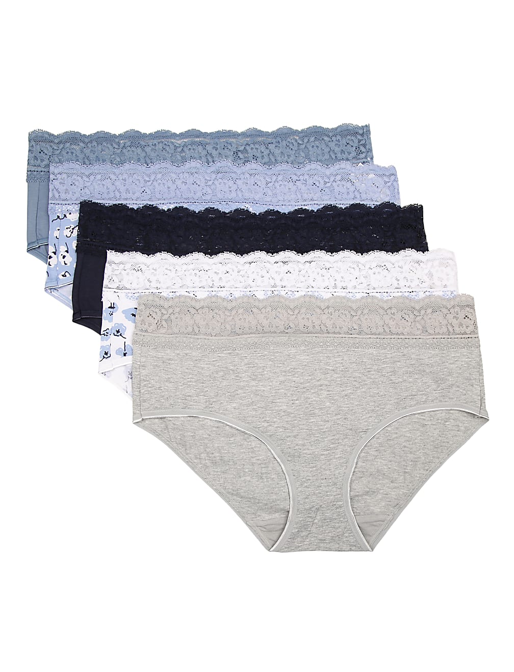 5 Pack Cotton Mix Skinny Fit Knickers