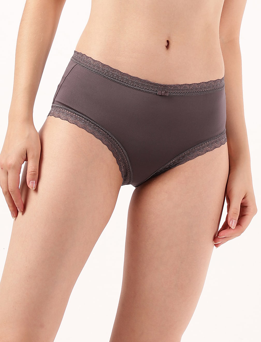 5PK High Leg Lace Knickers