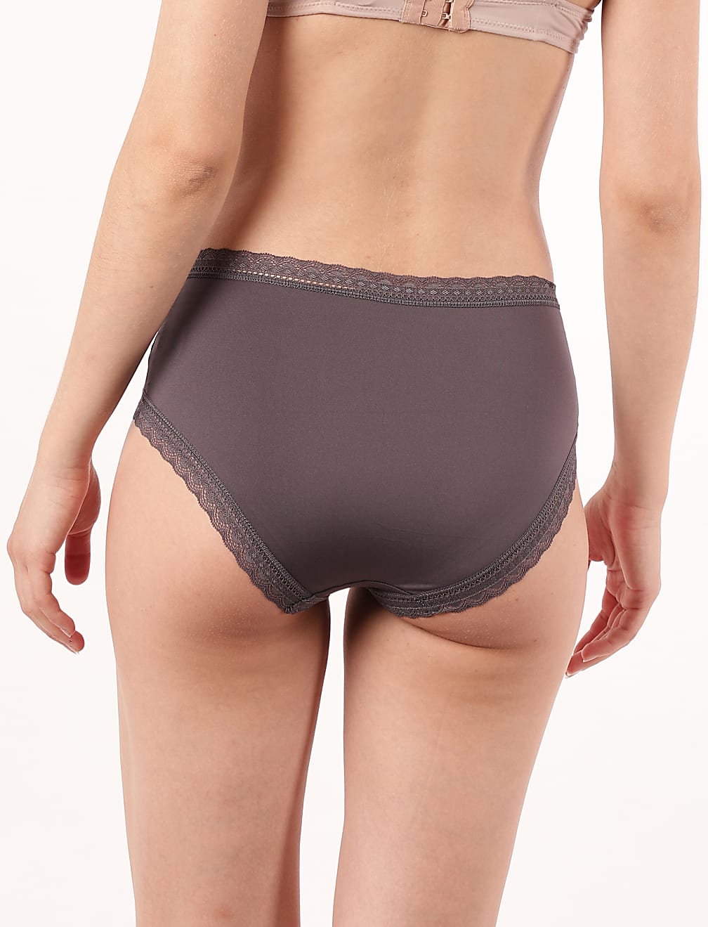 5PK High Leg Lace Knickers