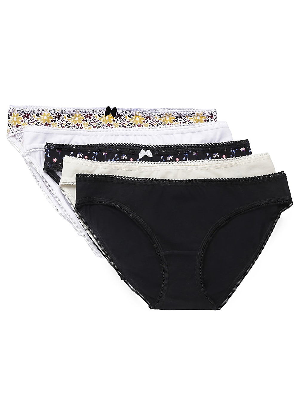 5 Pack Cotton Mix Knickers