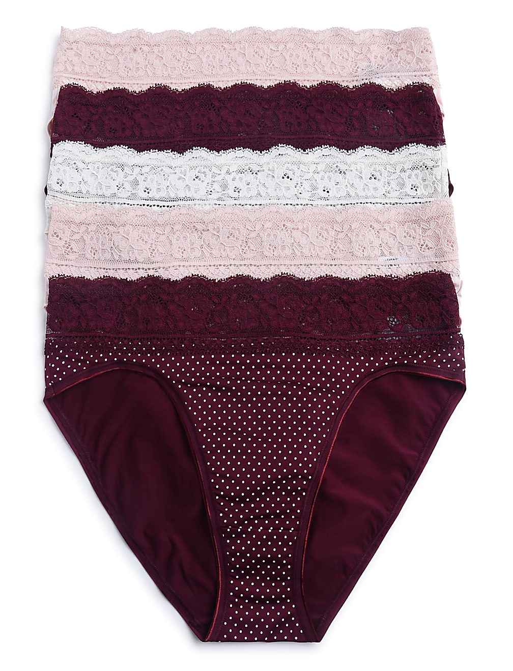 Pack of 5 Cotton Mix Lace Knickers