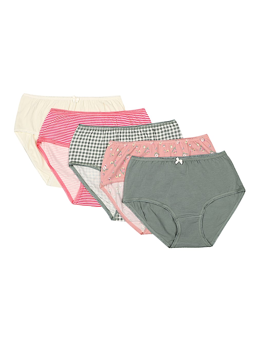 Pack 5 Cotton Mix Knickers