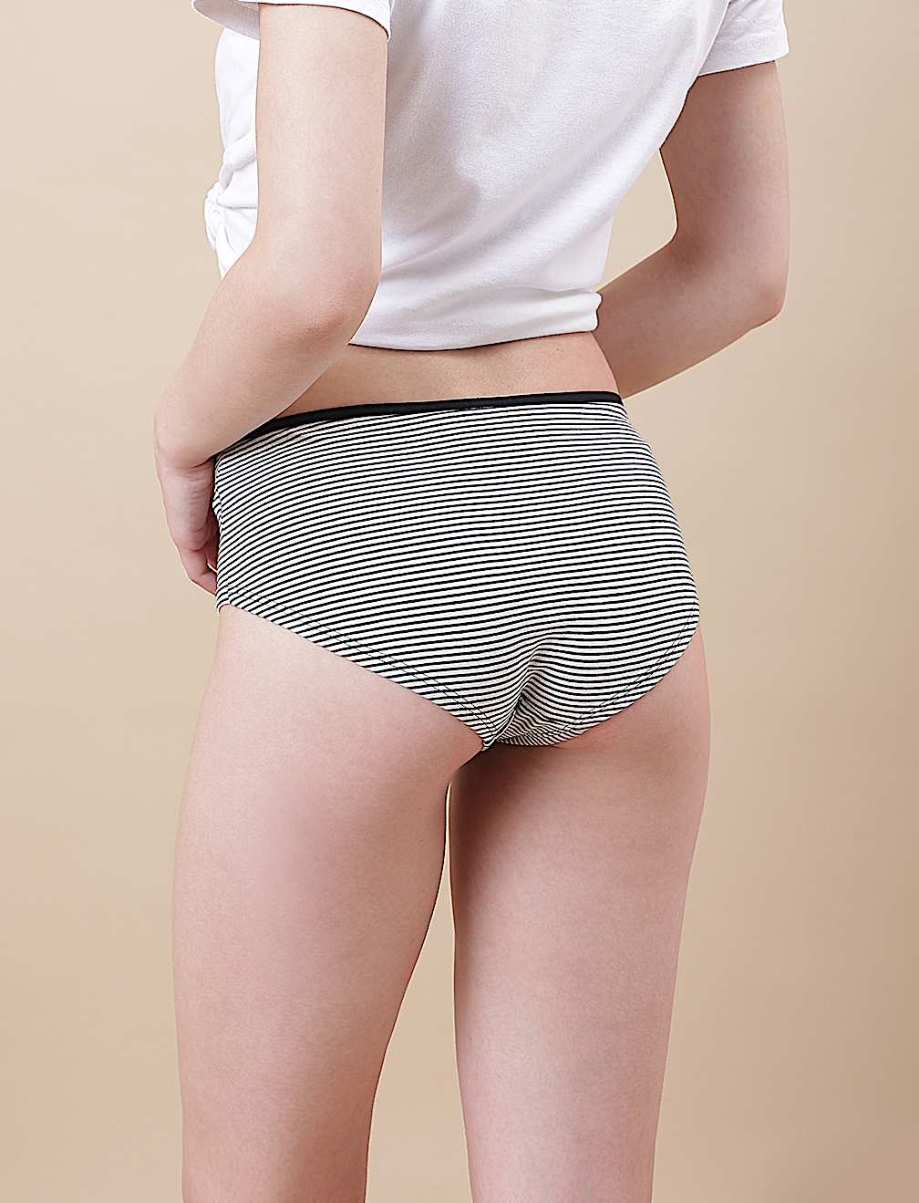 Low Rise Striped Shorts