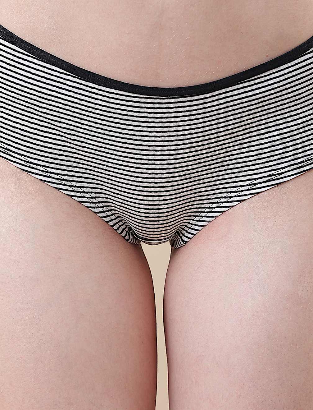 Low Rise Striped Shorts