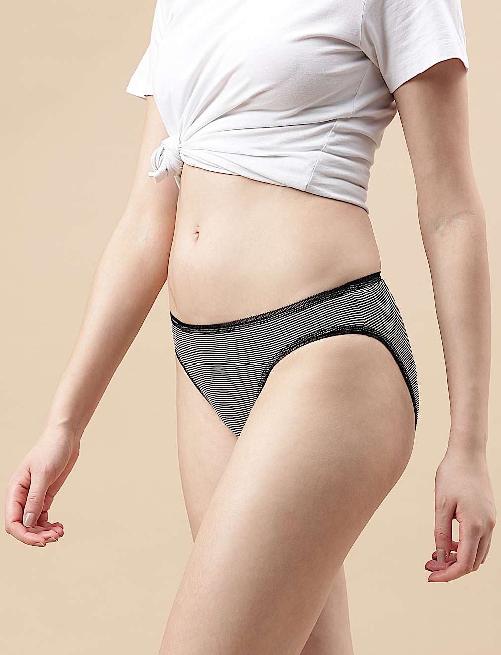 Pack of 3 Cotton Mix High Legs Panty