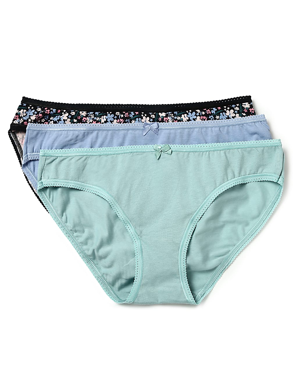 Pack of 3 Cotton Mix Printed Bikini Panty