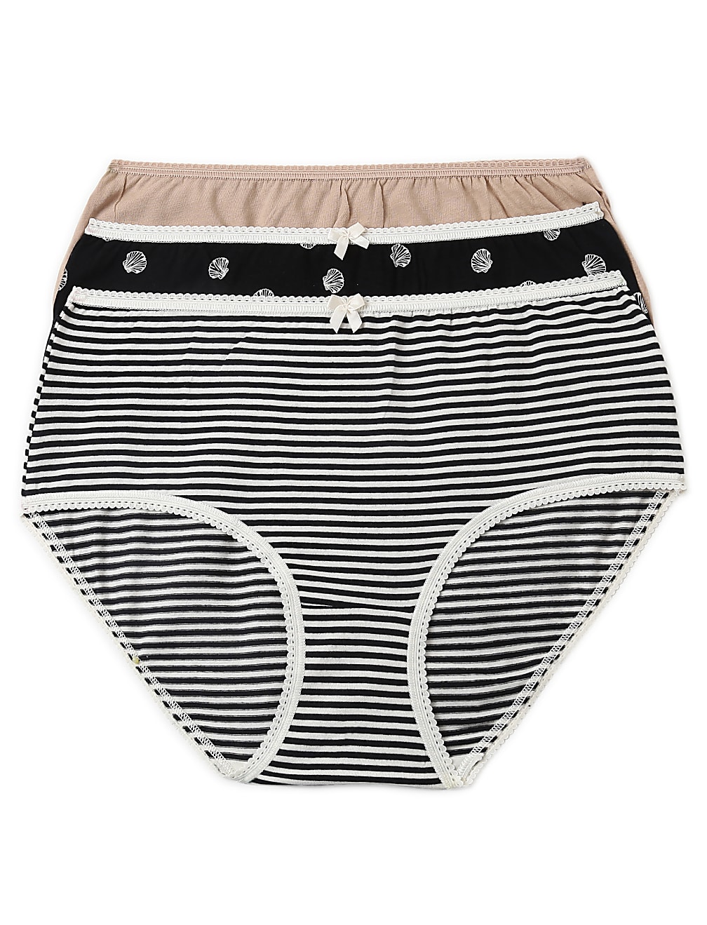 3 Pack Cotton Mix Knickers