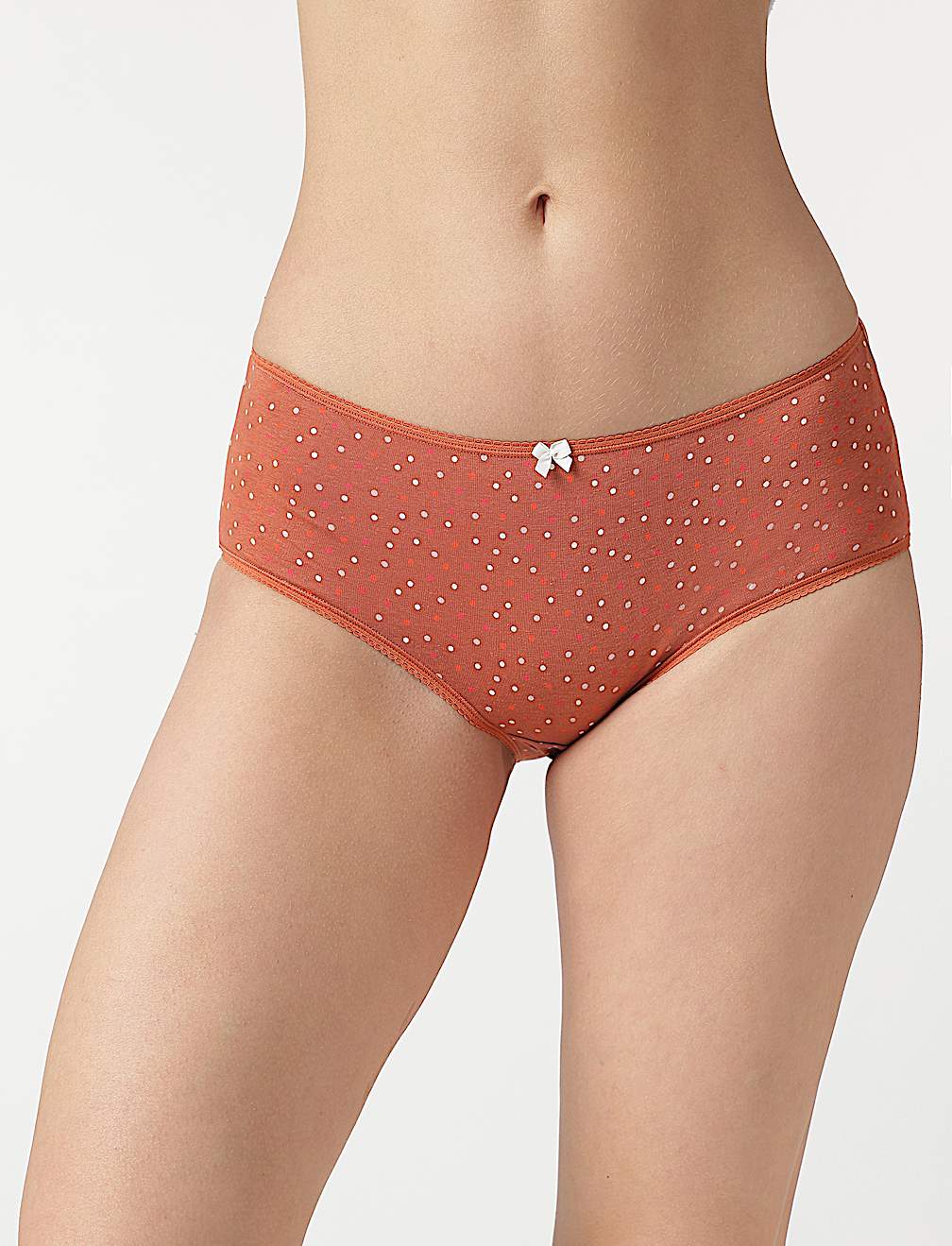 3pk Cotton Rich Midi Knickers