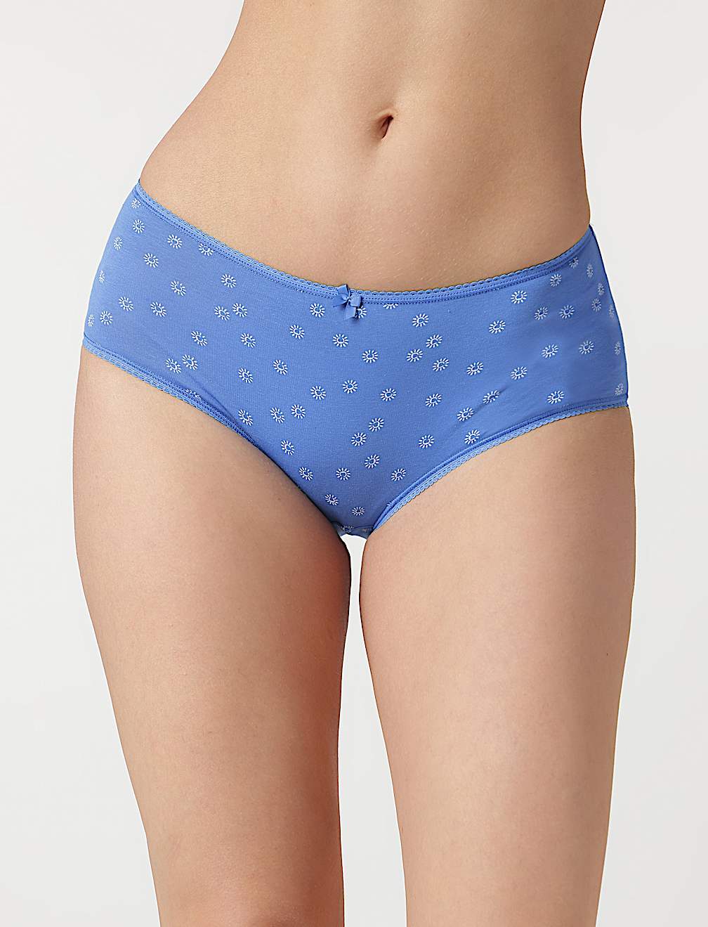 3pk Cotton Rich Midi Knickers