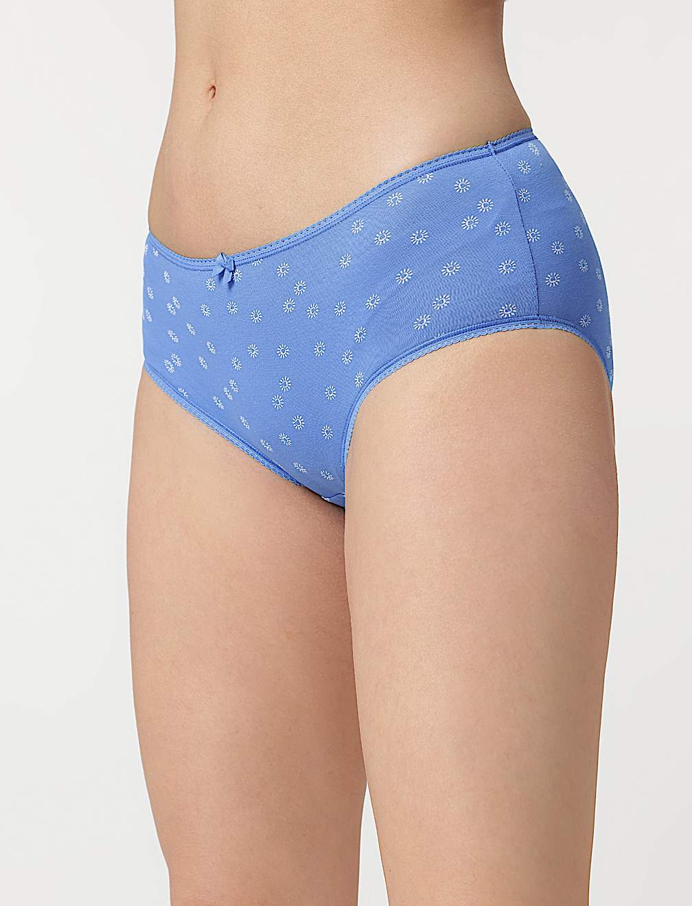 3pk Cotton Rich Midi Knickers