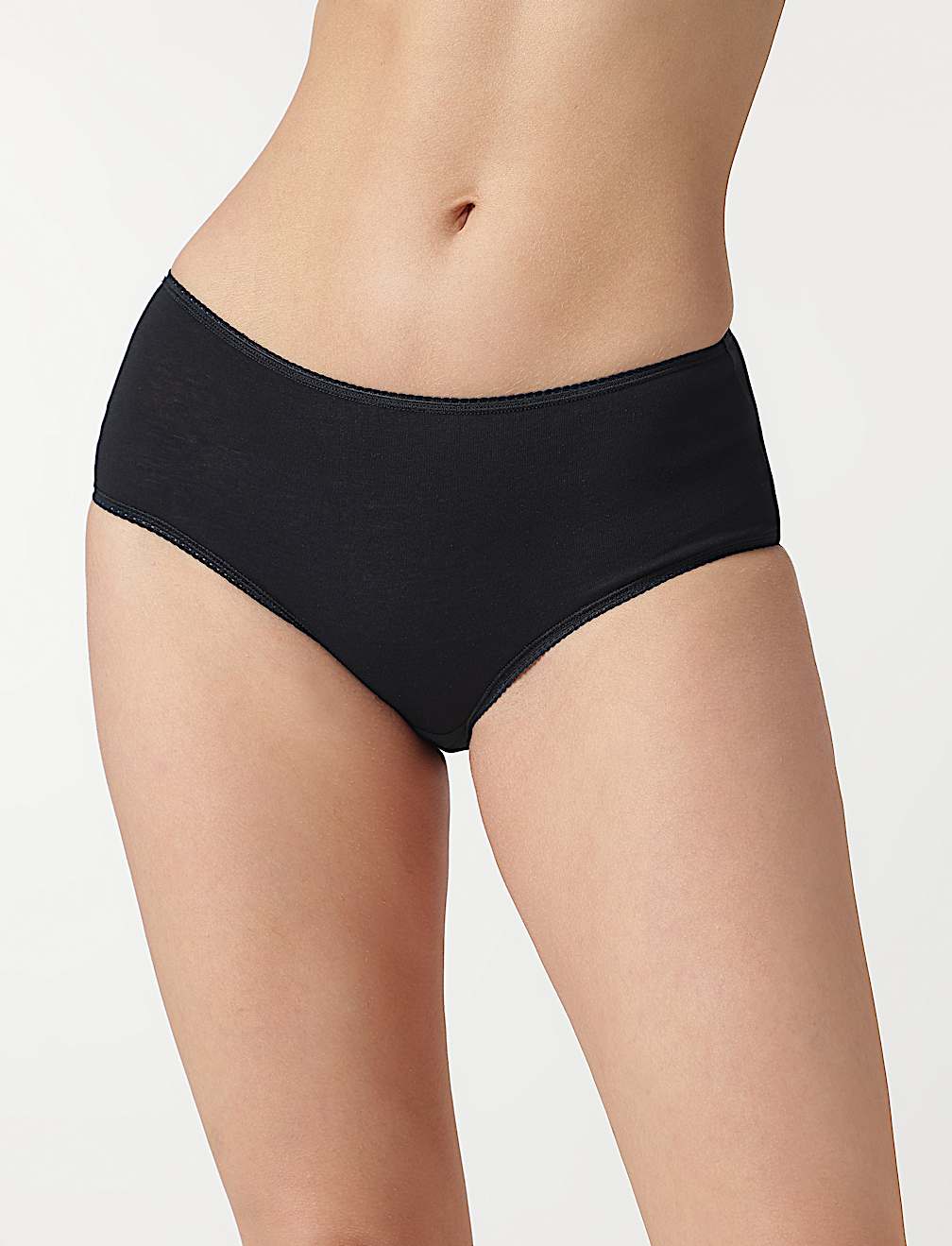 3pk Cotton Rich Midi Knickers