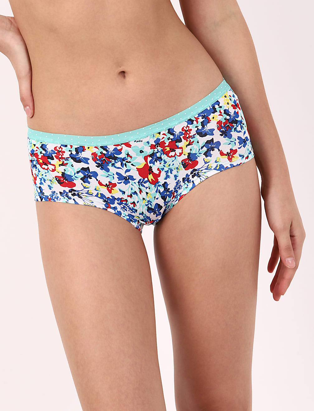 INT 3PK Painterly Floral Low Rise Short