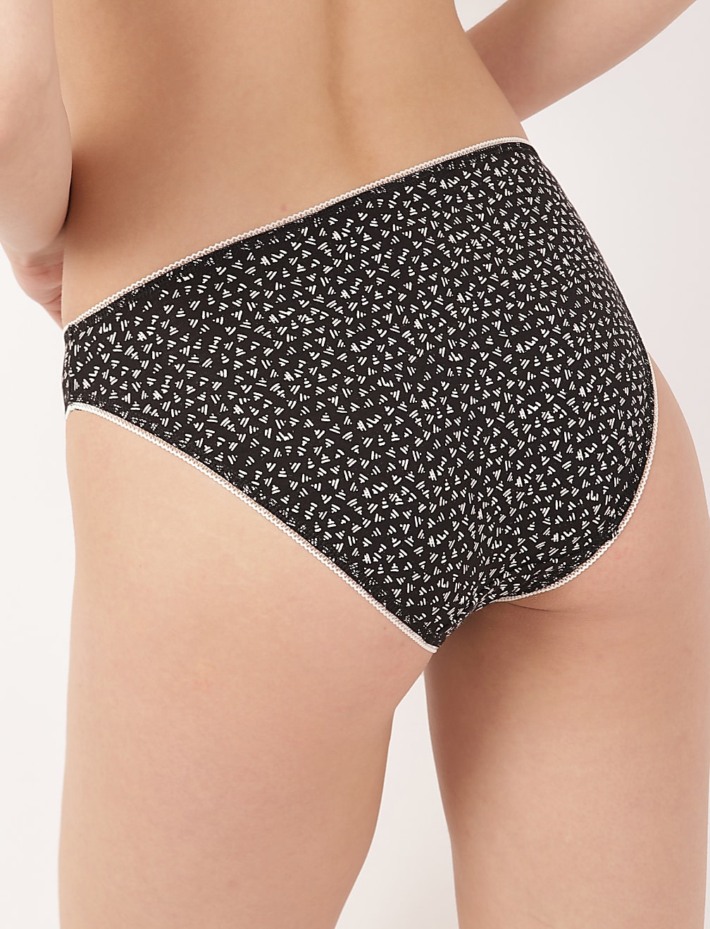 3 Pack Palm Print High Leg Knickers