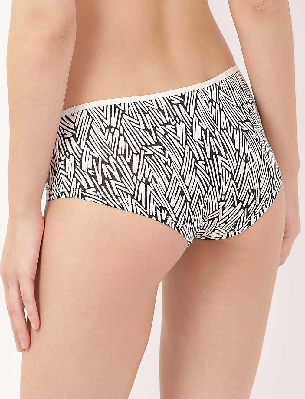 3 Pack Palm Print Low Rise Short