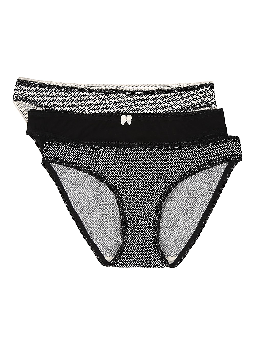 3 Pack Geo Print Bikinis