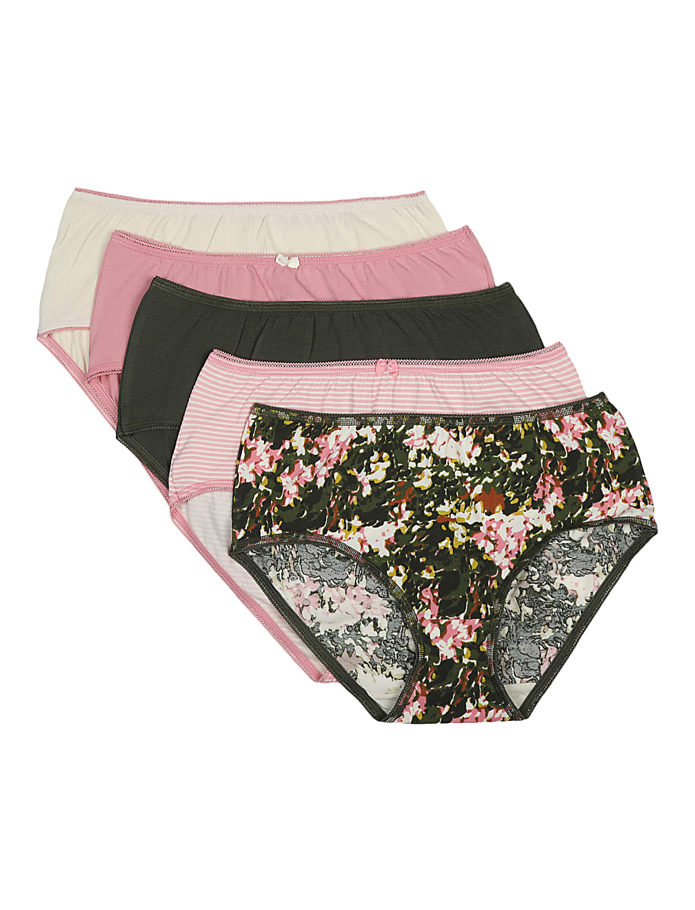5 Pack Cotton Mix Skinny Fit Knickers