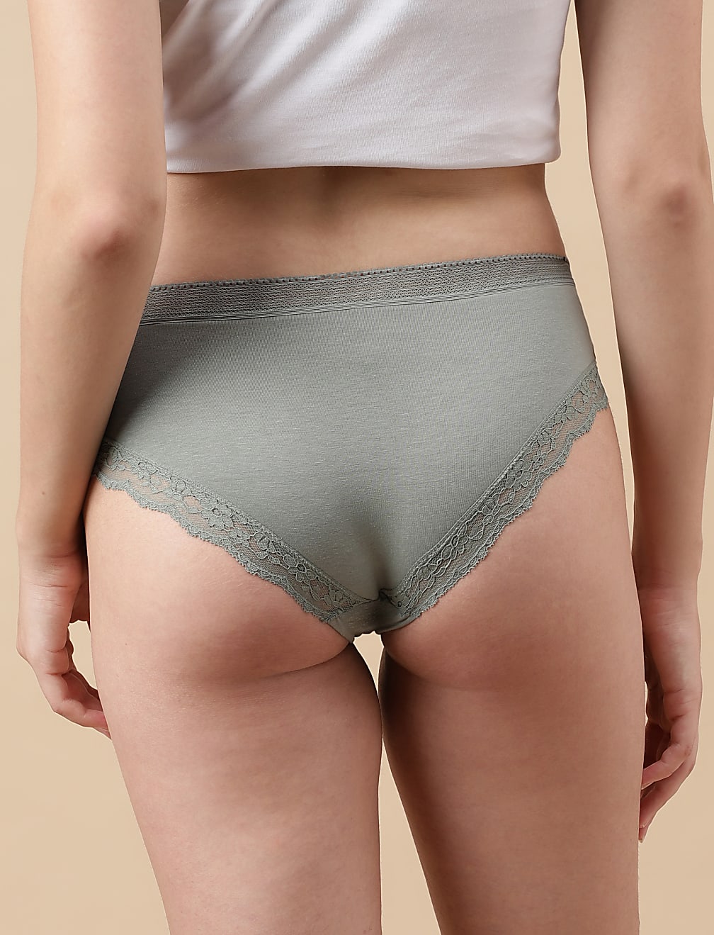 Pack of 5 Cotton Mix Lace Knickers