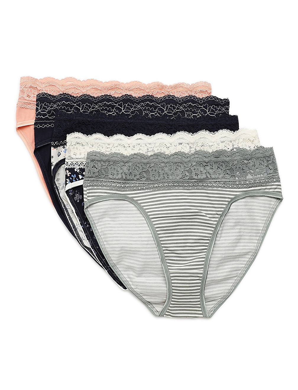 5 Pack Cotton Mix Skinny Fit Knickers