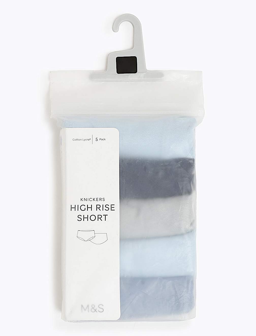 5 Pack Cotton Rich High Waist Knickers