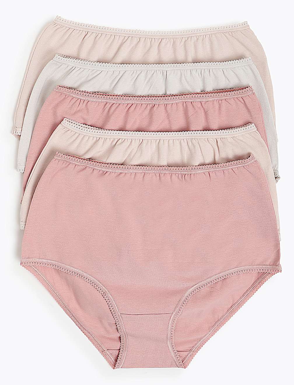 5 Pack Cotton Rich Full Coverage Knickers