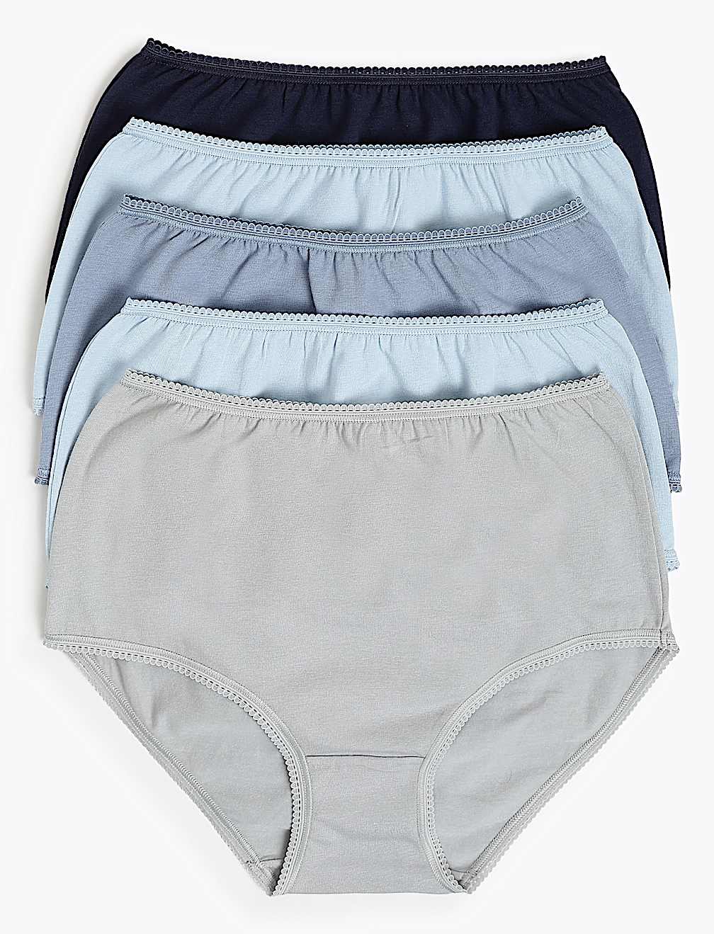 5 Pack Cotton Rich Full Coverage Knickers