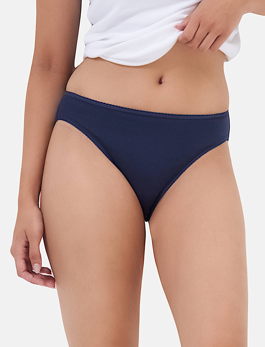 5 Pack Cotton Rich High Leg Knickers