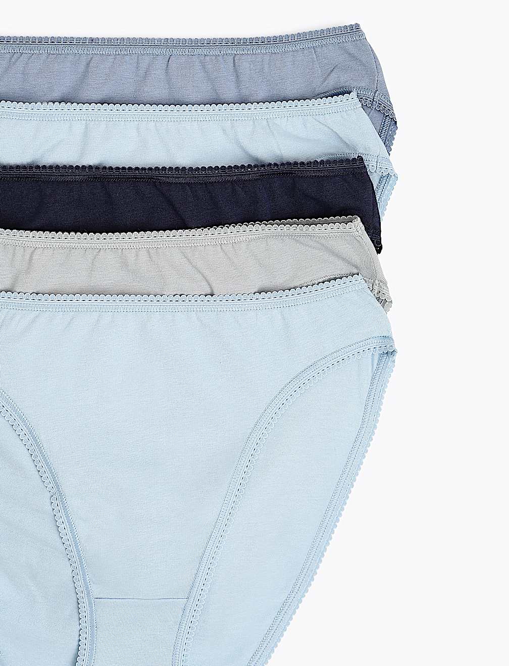 5 Pack Cotton Rich High Leg Knickers
