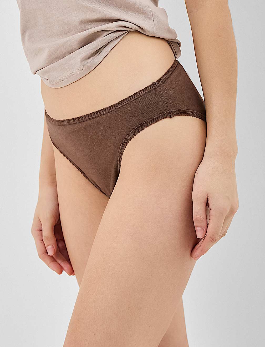 5 Pack Cotton Rich High Leg Knickers