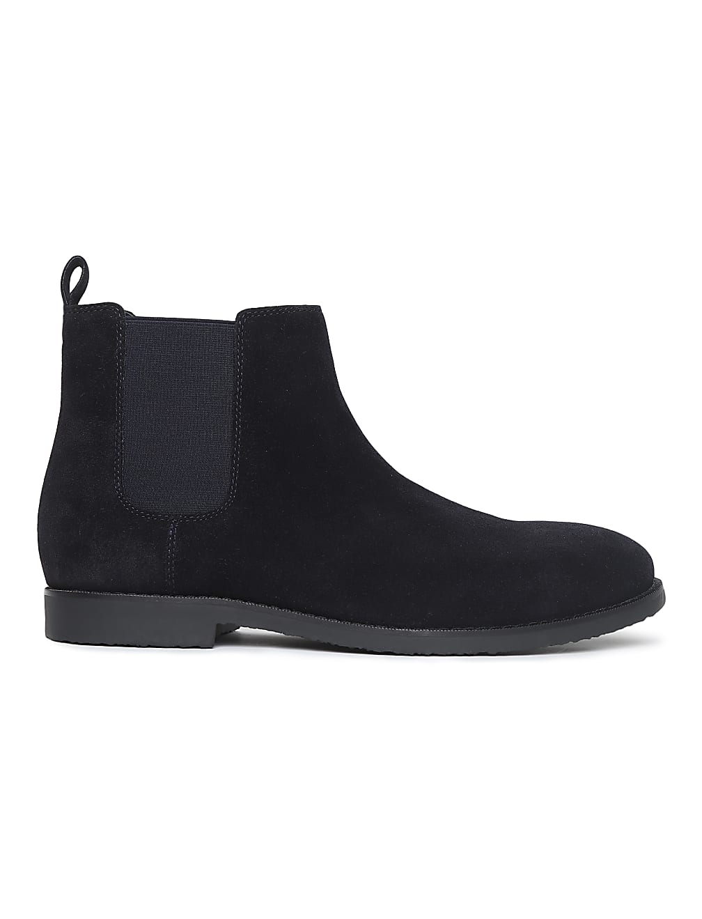 Suede Leather Plain Chelsea Boots