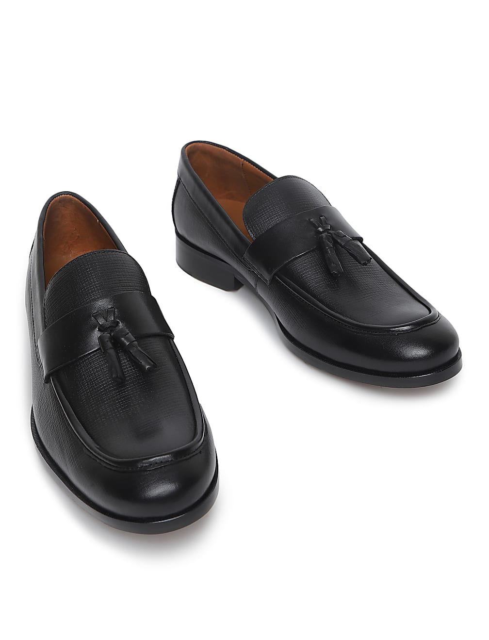 Leather Plain Loafers
