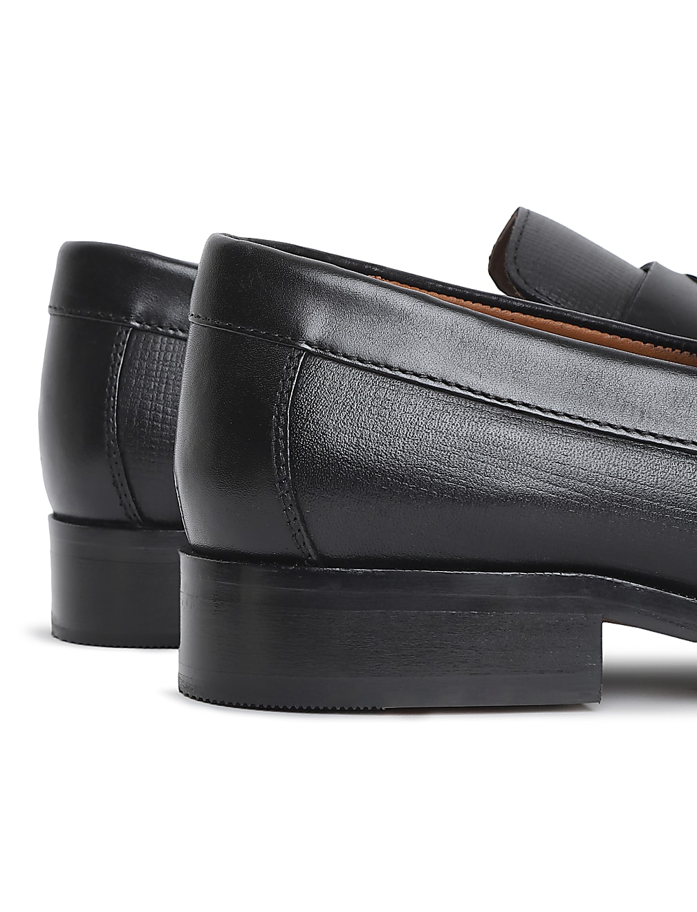 Leather Plain Loafers