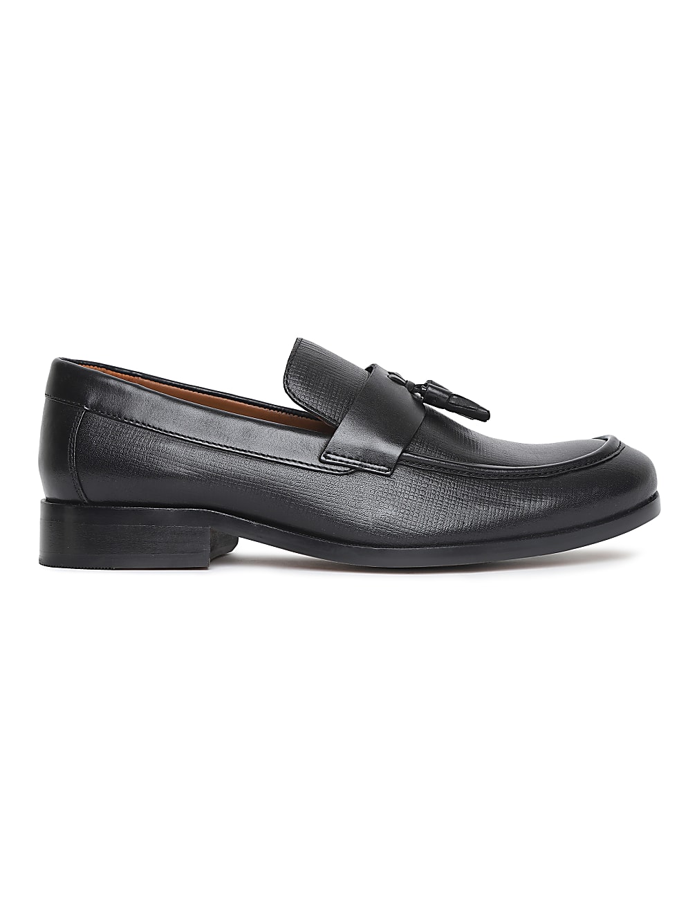 Leather Plain Loafers